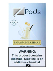 4 STK: ZIIP Pod Banana Milkshake - Evaeske