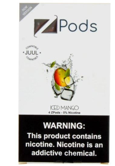 4 STK: ZIIP Pods Iced Mango - Evaeske