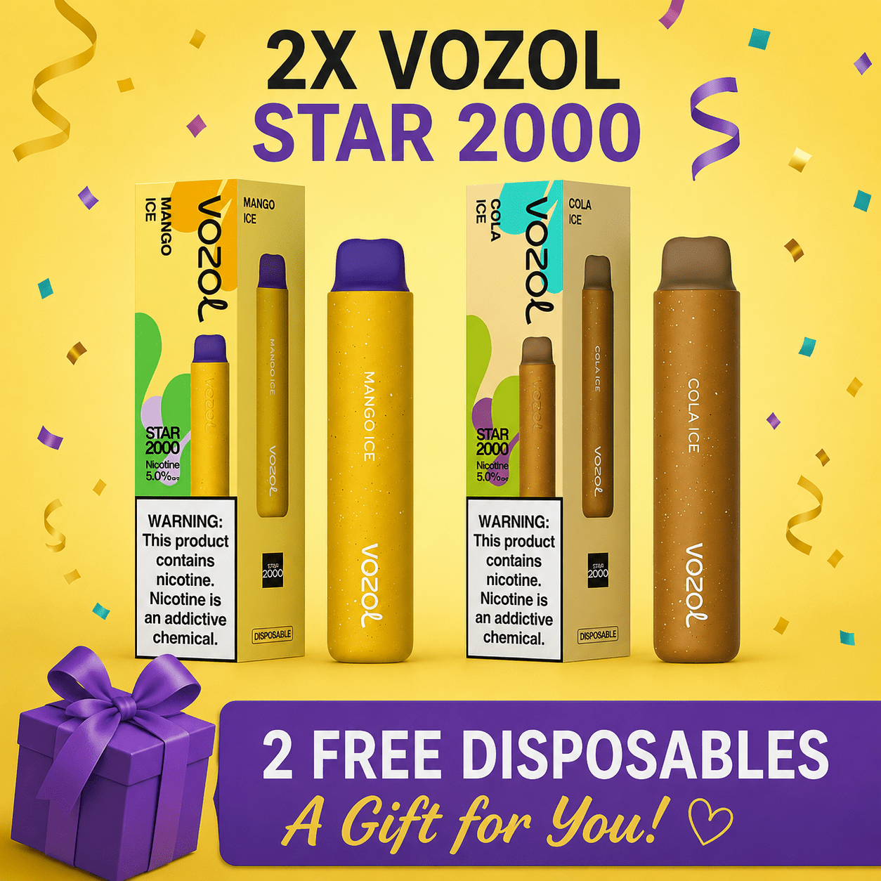 Loyal Gift — 2x VOZOL Star 2000 - Evaeske