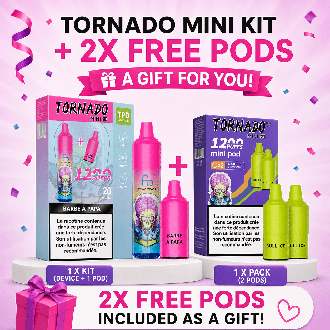 Loyal Gift - Randm Tornado Kit + 2x Pods - Evaeske